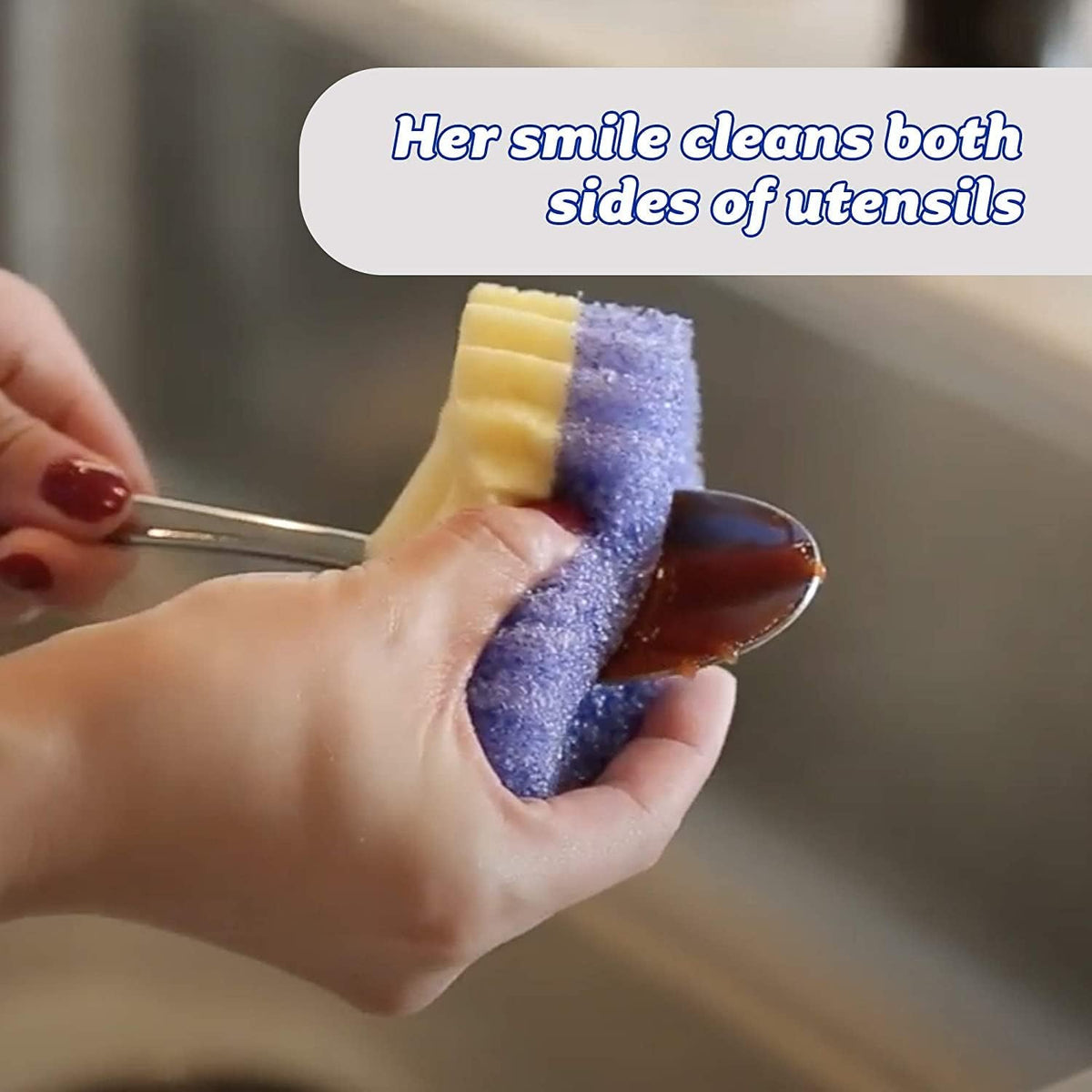 Scrub Mommy - Multipurpose Cleaning Scrubber and Sponge - One Side for Scrubbing, The Other for Mopping Up - Scratch Free, Odour Resistant, Ergonomic