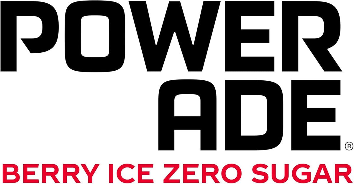 Powerade Zero Sugar Berry Ice Sports Drink Sipper Cap Multipack Bottles 12 x 600mL