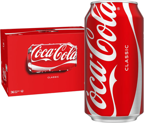 Coca-Cola Classic Soft Drink Multipack Cans 36 x 375mL