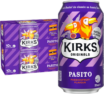 Kirks Pasito Soft Drink Multipack Cans 20 x 375mL