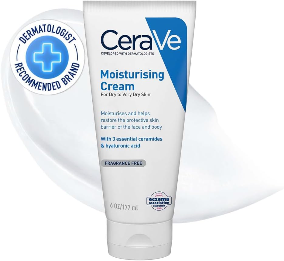 CeraVe Body & Face Moisturising Cream for Dry, Eczema-Prone Skin 177ml