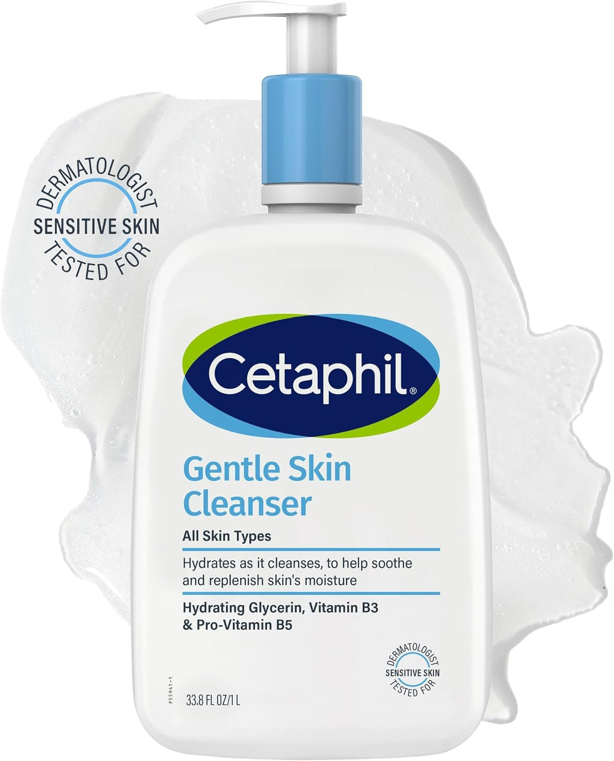 Cetaphil Gentle Skin Cleanser 1000mL, for Face & Body