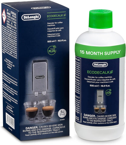 De'Longhi | EcoDecalk | DLSC500 | Natural Descaler For Coffee Machines | 500ML Pack