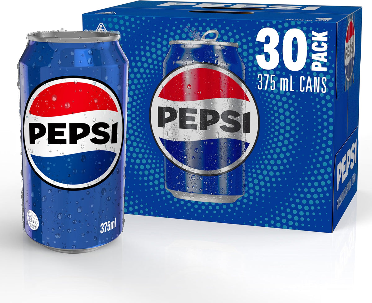 Pepsi Soft Drink, 30 x 375ml Cans