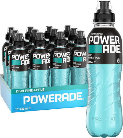Powerade ION4 Kiwi & Pineapple Sipper Cap Multipack Bottles 12 x 600mL