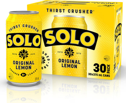 Solo Lemon Soft Drink, 30 x 375ml