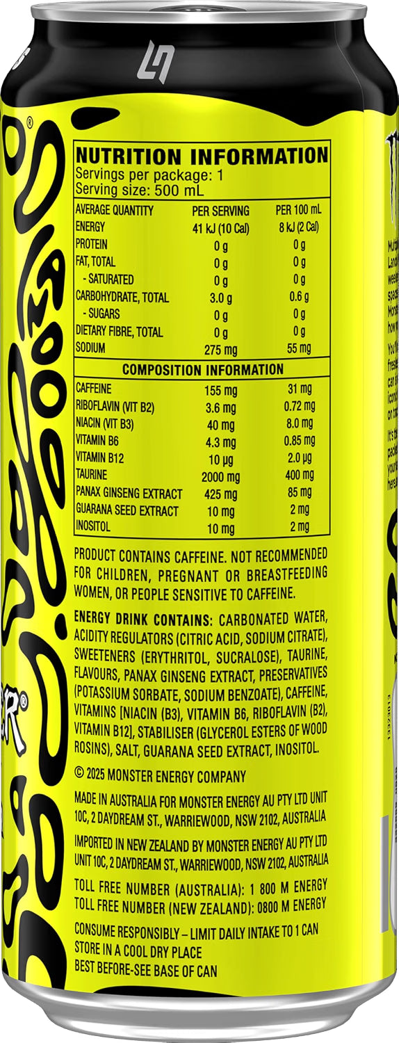 Monster Energy Drink Lando Norris 24 x 500ml