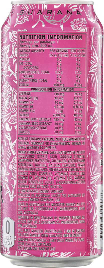 Monster Energy Drink Ultra Rosa 24 x 500ml