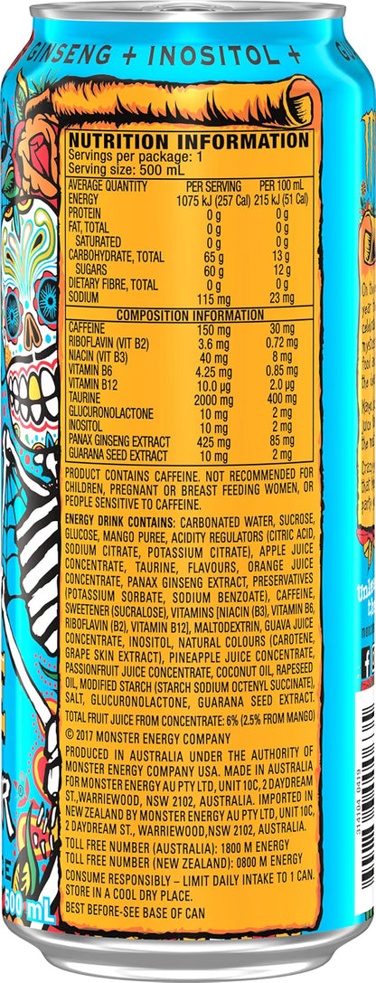 Monster Energy Drink Juice Mango Loco 24 x 500ml