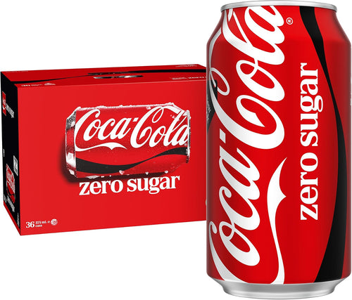 Coca-Cola Zero Sugar Soft Drink Multipack Cans 36 x 375mL
