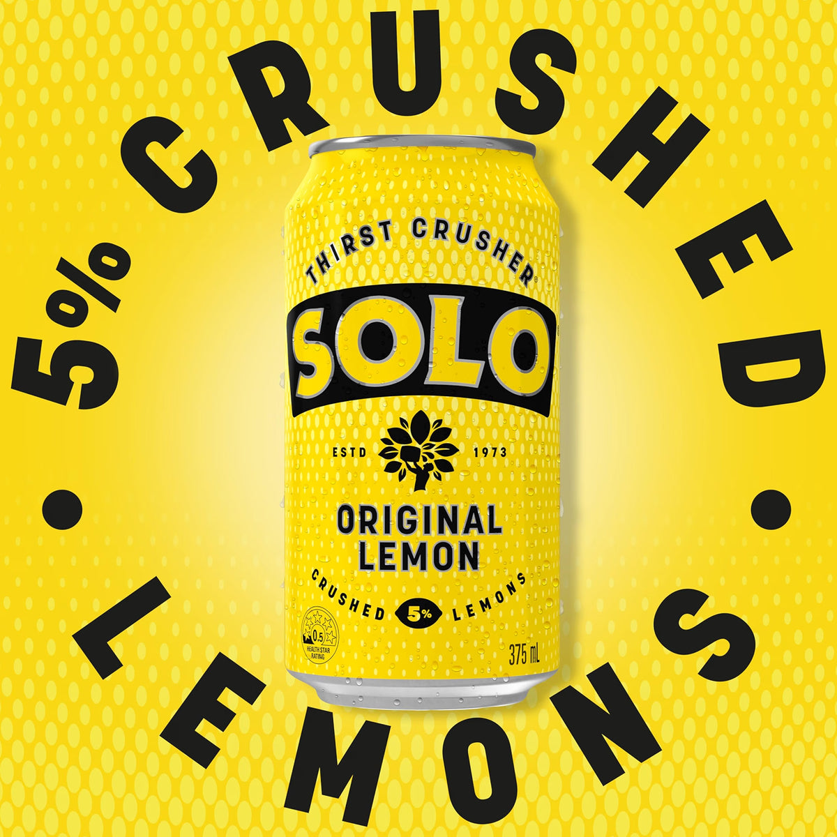 Solo Lemon Soft Drink, 30 x 375ml