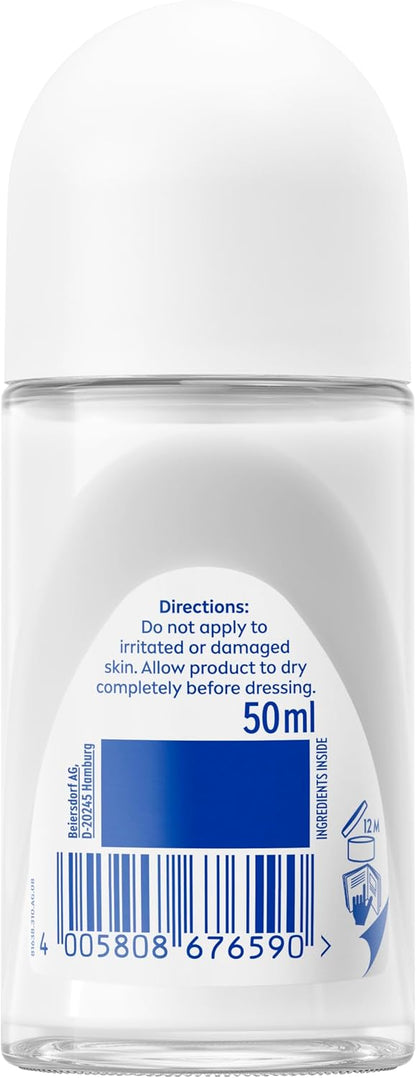 NIVEA Sensitive Protect Roll On Antiperspirant Deodorant for Women 50ml, 72 Hour Protection for Sensitive Skin