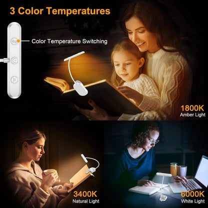 Gritin 19 LED Rechargeable Book Light for Reading in Bed-Memory Function