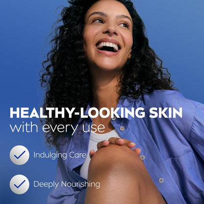 NIVEA Irresistibly Smooth Body Lotion 400ml | With Shea Butter & Deep Moisture Serum | 72-Hour Melt-In Moisture | Smoothing Moisturiser for Dry Skin | Fast-Absorbing Formula