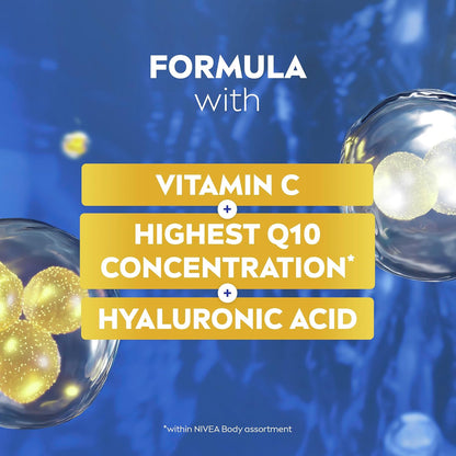 NIVEA Q10 Rich Firming Body Lotion with Vitamin C 400ml | Intensive 72-hour Moisture | Improve Skin's Firmness | Enhances Elasticity | For Dry Skin Types | Perfect for Daily Use