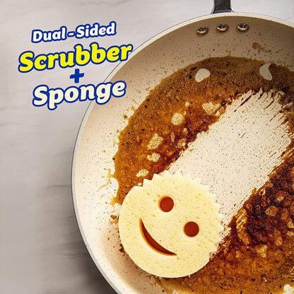 Scrub Mommy - Multipurpose Cleaning Scrubber and Sponge - One Side for Scrubbing, The Other for Mopping Up - Scratch Free, Odour Resistant, Ergonomic