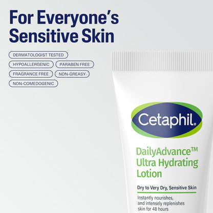 Cetaphil Daily Advance Ultra Hydrating Lotion 226g, for Face & Body