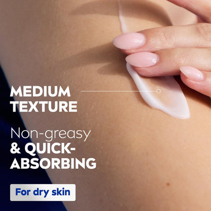NIVEA Irresistibly Smooth Body Lotion 400ml | With Shea Butter & Deep Moisture Serum | 72-Hour Melt-In Moisture | Smoothing Moisturiser for Dry Skin | Fast-Absorbing Formula