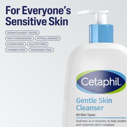 Cetaphil Gentle Skin Cleanser 118mL, for Face & Body