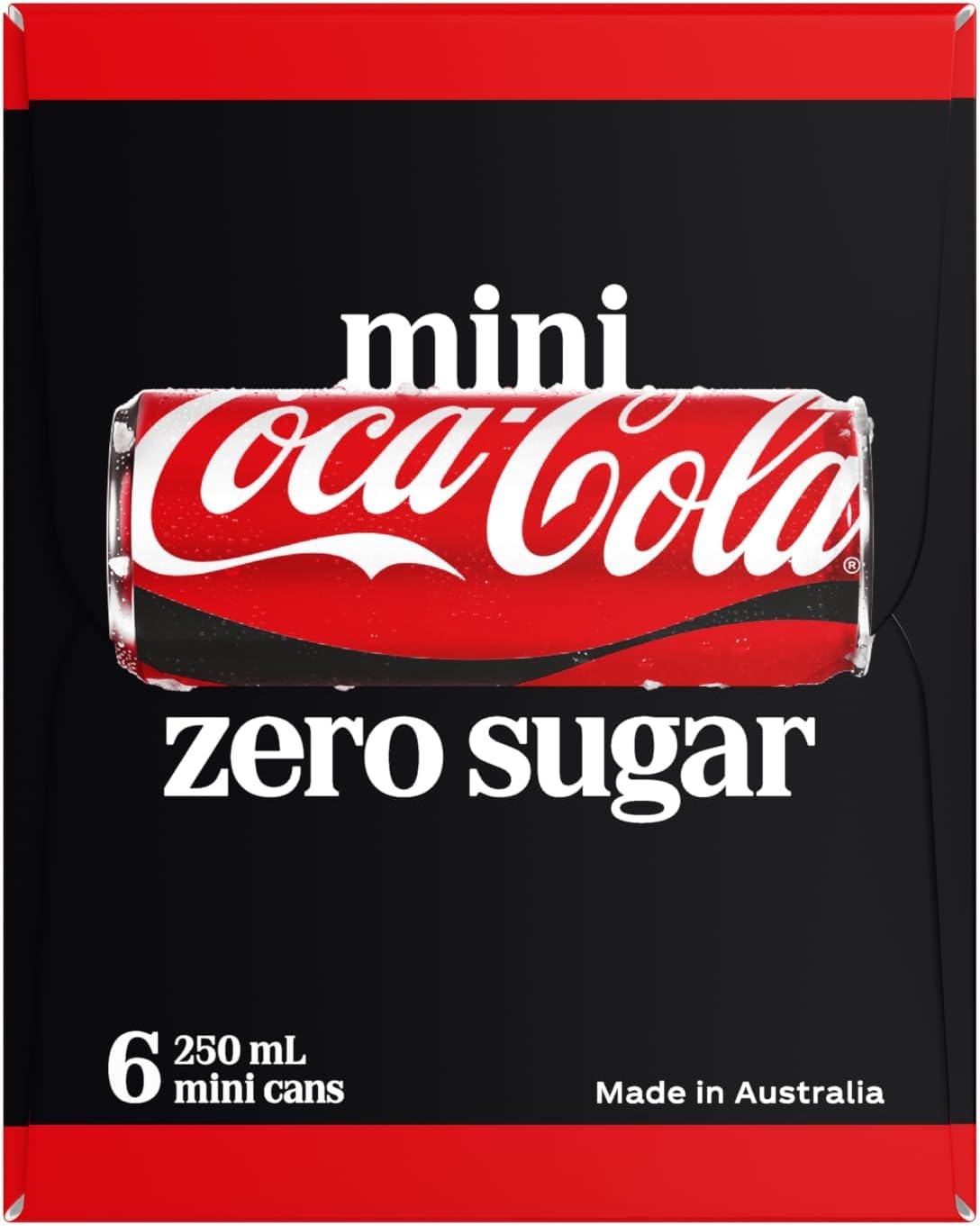 Coca-Cola Zero Sugar Soft Drink Multipack Mini Cans 6 x 250mL