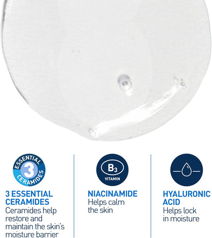 CeraVe Foaming Cleanser with Niacinamide & Ceramides for Oily Skin