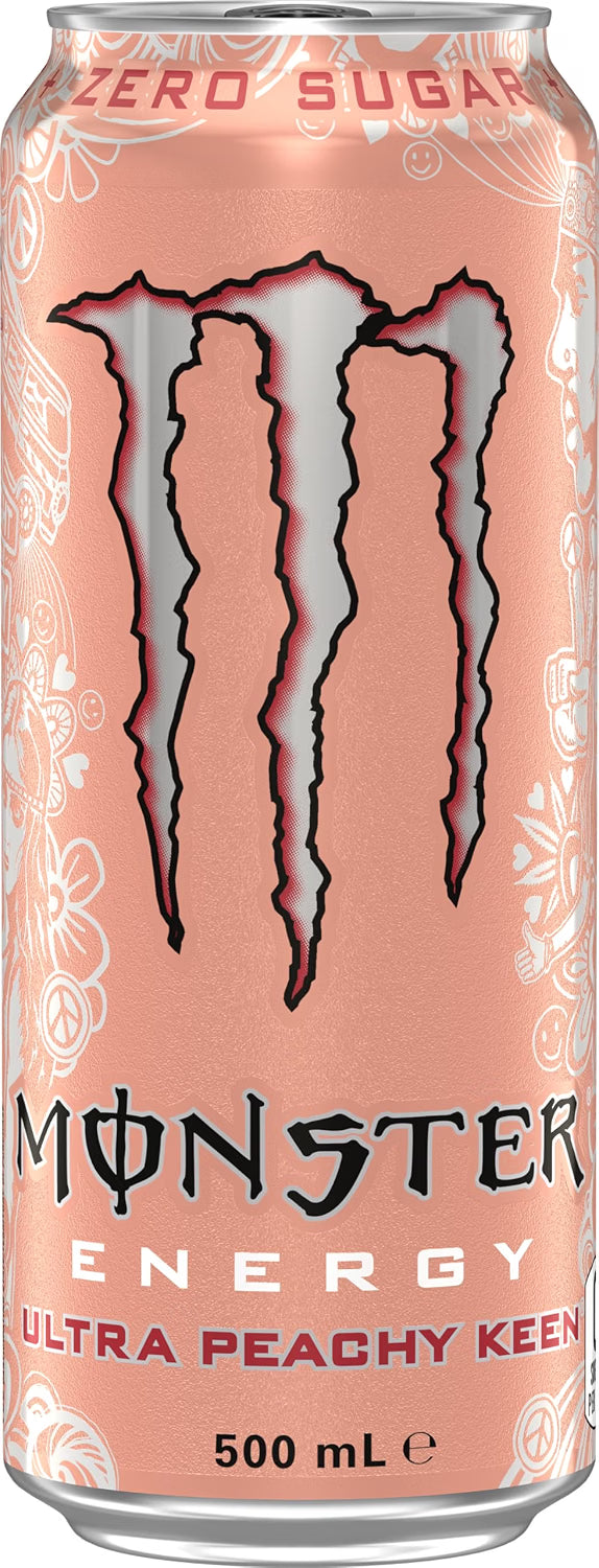 Monster Energy Drink Ultra Peachy Keen 24 x 500ml
