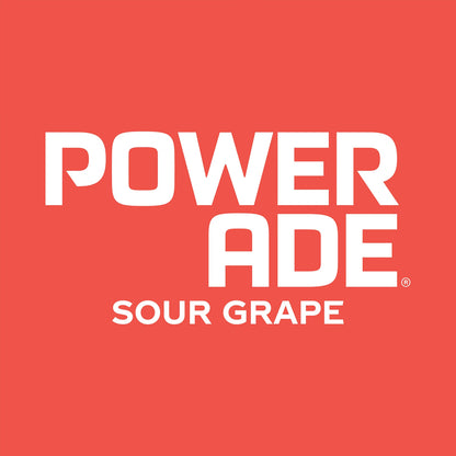 Powerade Sour ION4 Peach Pucker Electrolyte Sports Drink Sipper Multipack Bottles 12 x 600mL