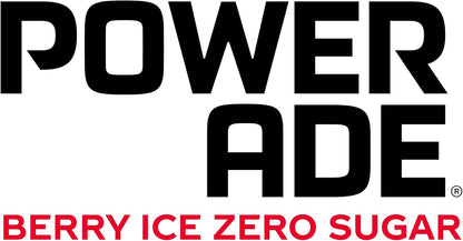 Powerade Zero Sugar Berry Ice Sports Drink Sipper Cap Multipack Bottles 12 x 600mL